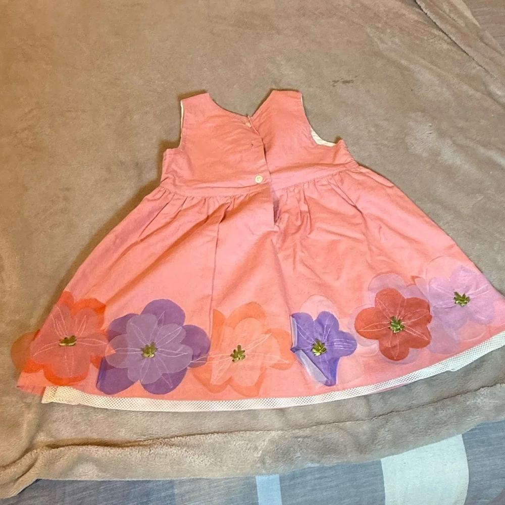 Baby Gap Floral Pink and Purple Kids‎ Formal Dress, 12-18 mo.